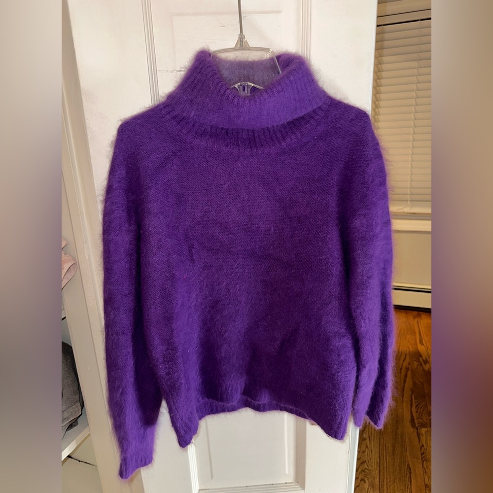 Purple turtleneck